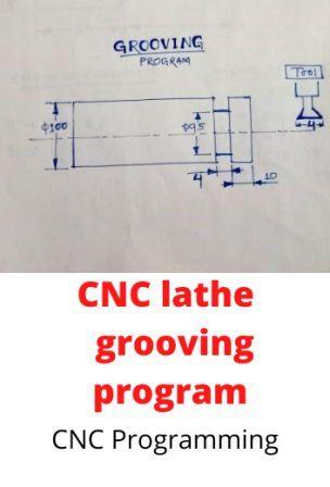 CNC lathe  grooving program