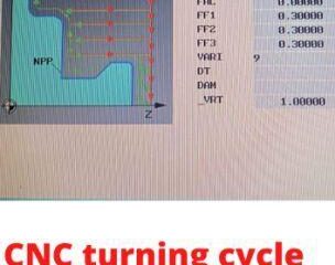 CNC turning cycle program
