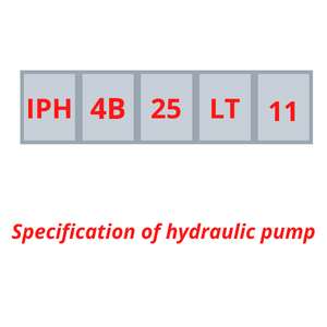Specification of hydraulic pump
