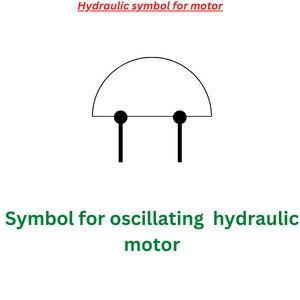 Oscillating hydraulic motor symbol